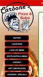 Mobile Screenshot of carbonespizza.com