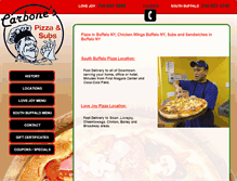 Tablet Screenshot of carbonespizza.com